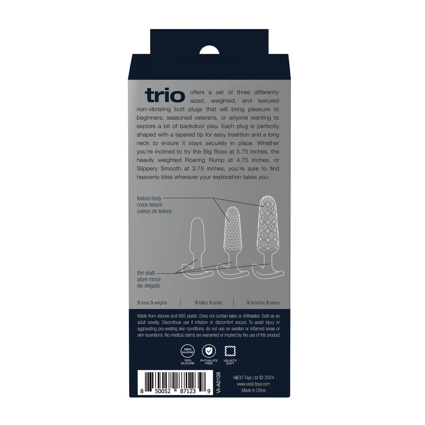 VeDO Trio Anal Plug Set