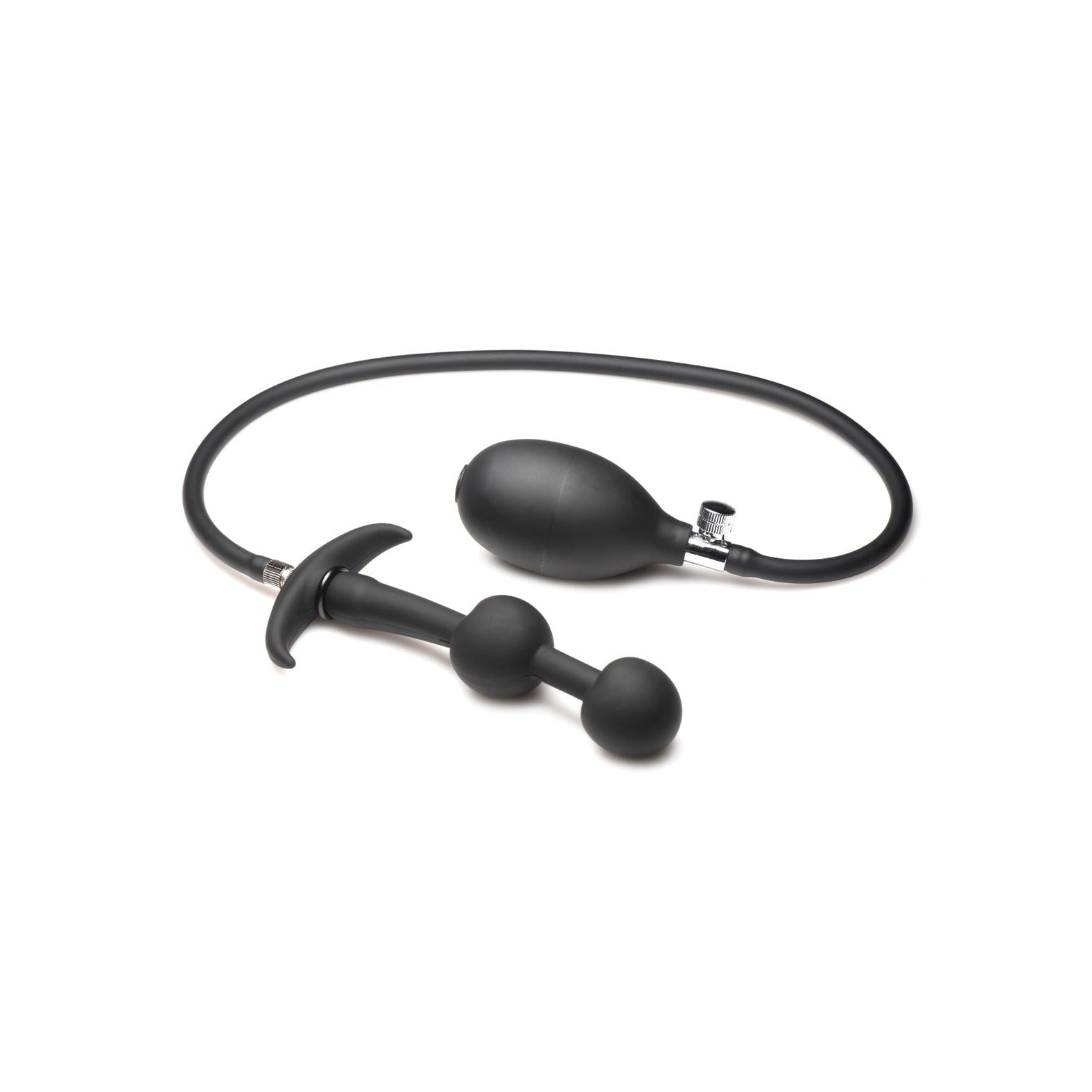 Master Series Ass Rattler Weighted Inflatable Silicone Anal Plug