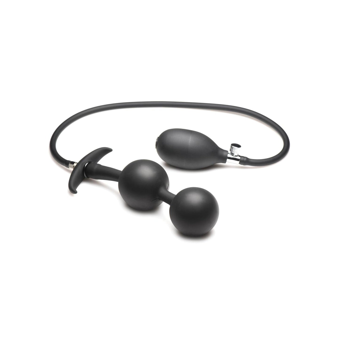 Master Series Ass Rattler Weighted Inflatable Silicone Anal Plug