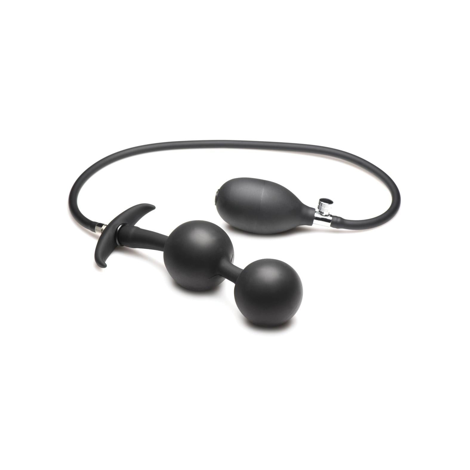 Master Series Ass Rattler Weighted Inflatable Silicone Anal Plug