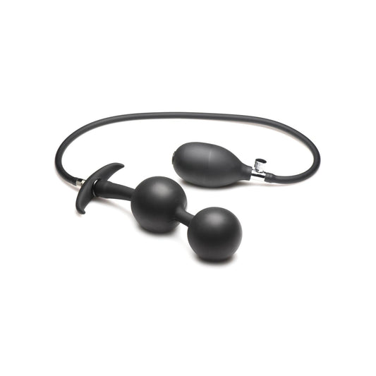 Master Series Ass Rattler Weighted Inflatable Silicone Anal Plug