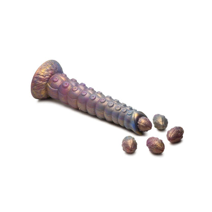 Creature Cocks Deep Invader Tentacle Ovipositor Silicone Dildo with Eggs