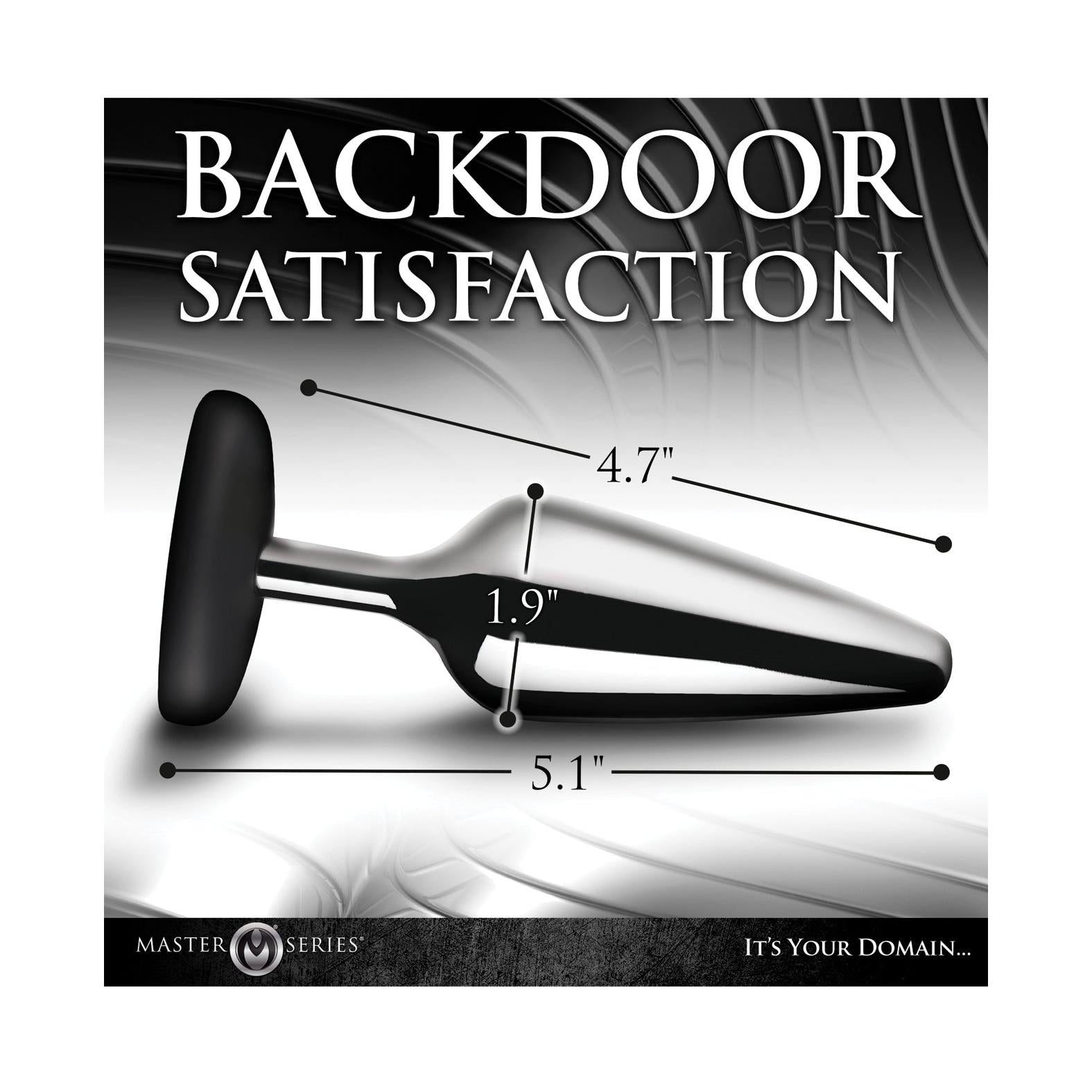 Master Series Butt Slut Metal &amp; Silicone Butt Plug