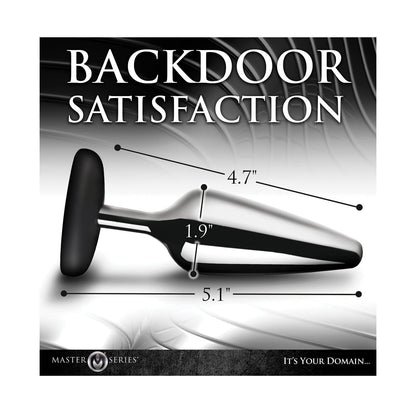 Master Series Butt Slut Metal &amp; Silicone Butt Plug