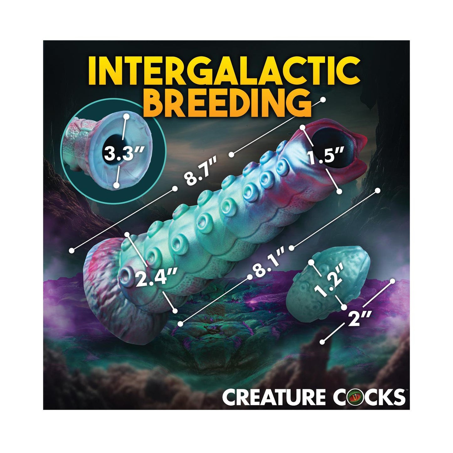 Creature Cocks Galactic Breeder Ovipositor Silicone Dildo