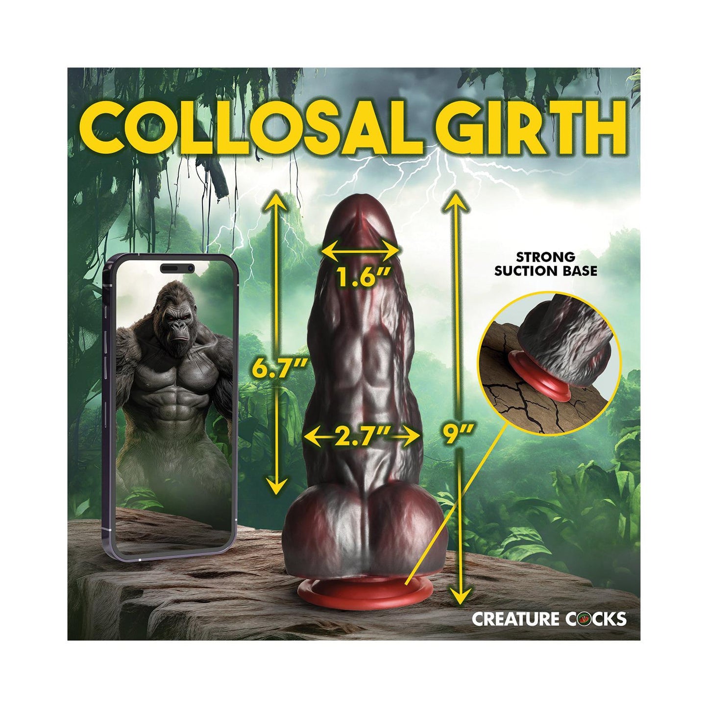 Creature Cocks King Kong Silicone Dildo