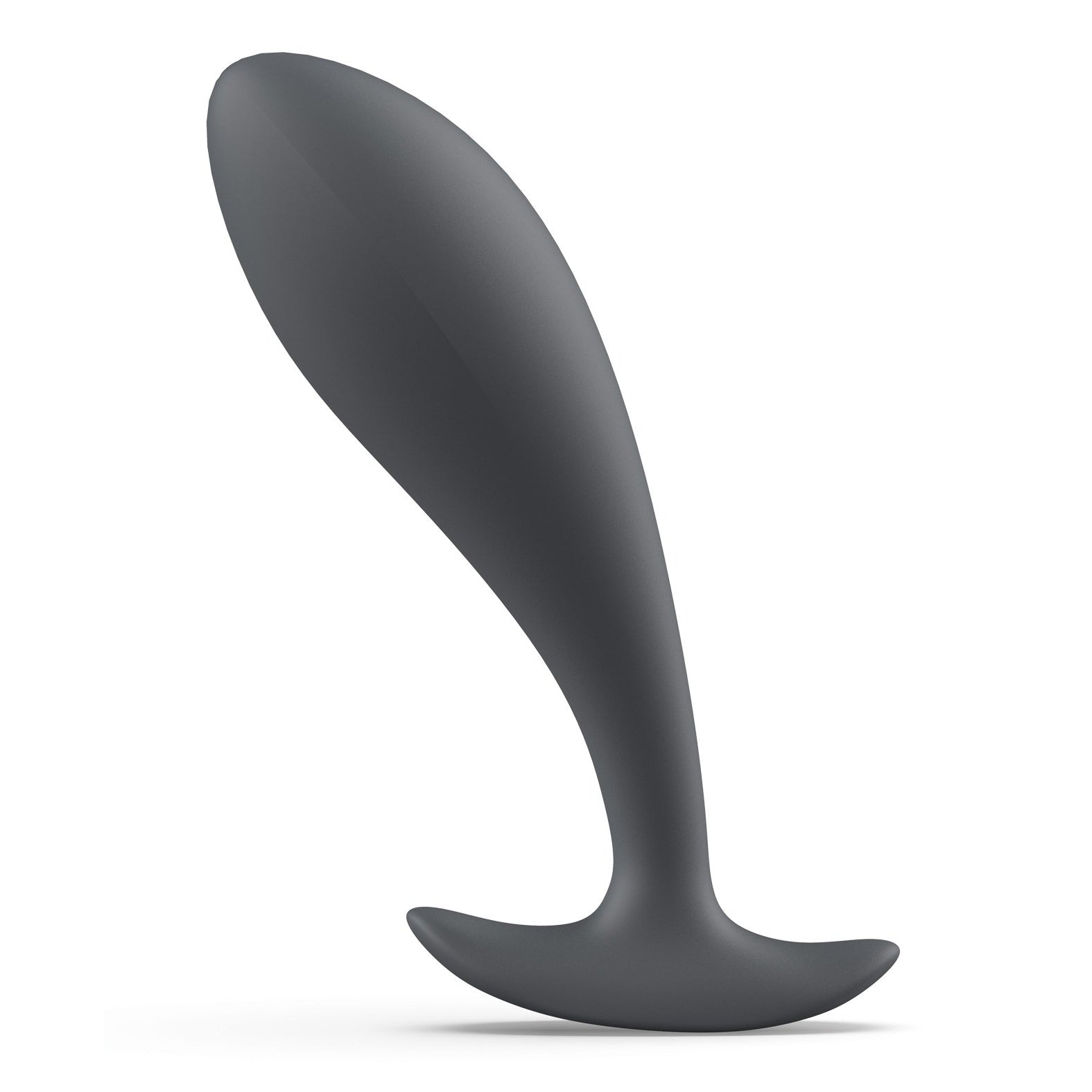 The Bfilled Basic Plug by Bfilled is a black anal plug made of soft silicone, featuring a smooth, ergonomic design with a tapered head for easy entry and a flared base for added comfort and safety.