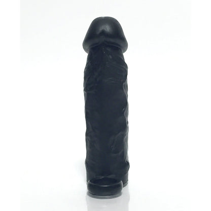 The Boneyard The Man Sizer 3X Stretch Silicone Extender, a black textured sleeve with a rounded top, stands upright against a plain white background.