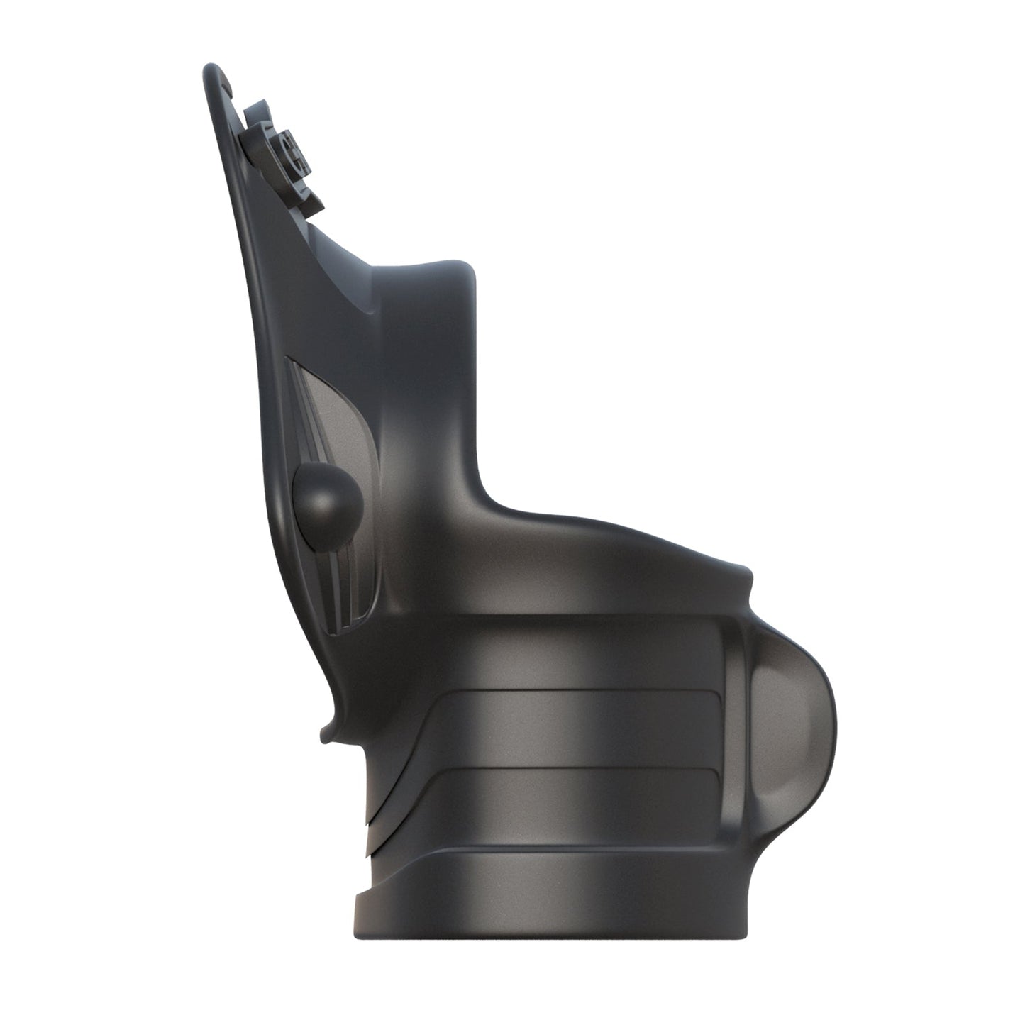 A sleek, modern Fantasy C-Ringz Rock Hard Cock Ring & Ball Stretcher by Fantasy C-Ringz, showcasing elegant curves and a built-in silicone system.