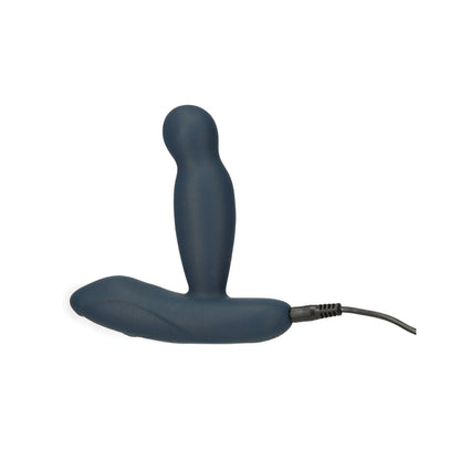 The Lux Active Revolve 4.5 is a black premium silicone anal massager by LUX, featuring a wired connection and ergonomic design for internal and external stimulation, promising enhanced comfort and pleasure with its smooth shape.