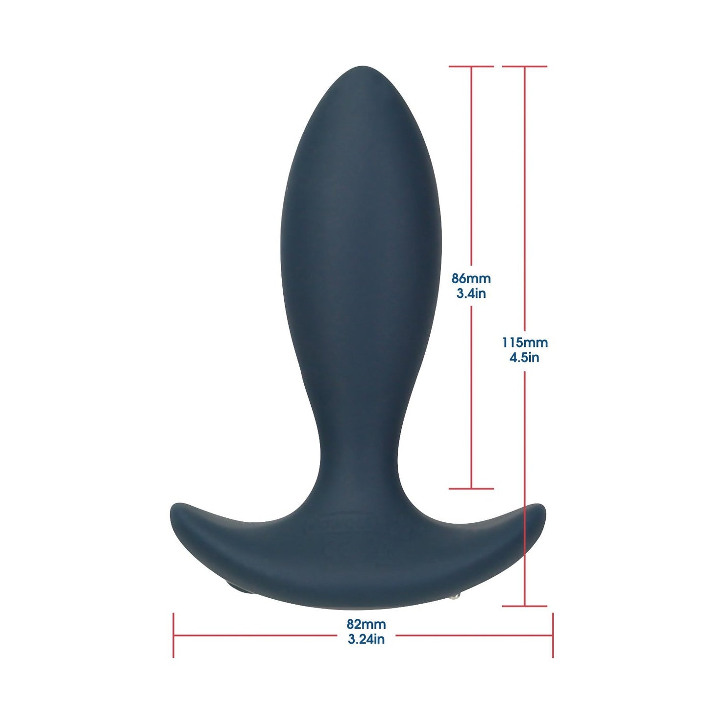 The Lux Active Throb, by LUX, is a sleek black silicone anal vibrating massager with a remote. It measures 86mm (3.4in) in height and 115mm (4.5in) total height, with an 82mm (3.24in) wide base for a comfortable and secure fit.