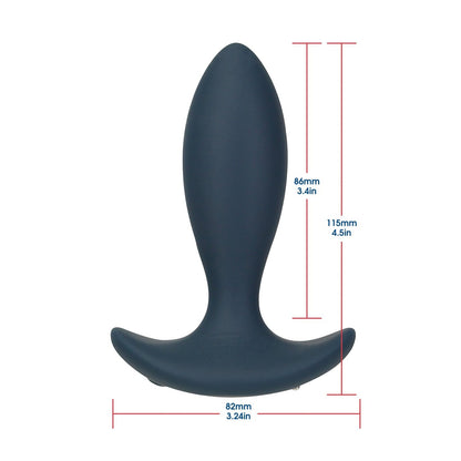 The Lux Active Throb, by LUX, is a sleek black silicone anal vibrating massager with a remote. It measures 86mm (3.4in) in height and 115mm (4.5in) total height, with an 82mm (3.24in) wide base for a comfortable and secure fit.