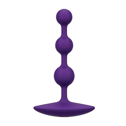 The ROMP Amp Flexible Anal Beads by ROMP, featuring a purple silicone design with graduated beads and a flared base for safety, are a must-have for any pleasure toolkit.