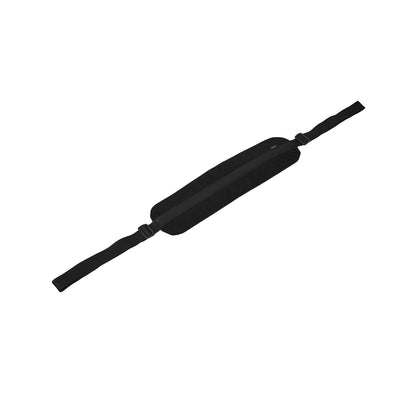 The Sportsheets Plus Size Doggie Strap by Sportsheets International is shown against a white background. It features a black adjustable strap with a padded center and buckles on each end for secure fastening.