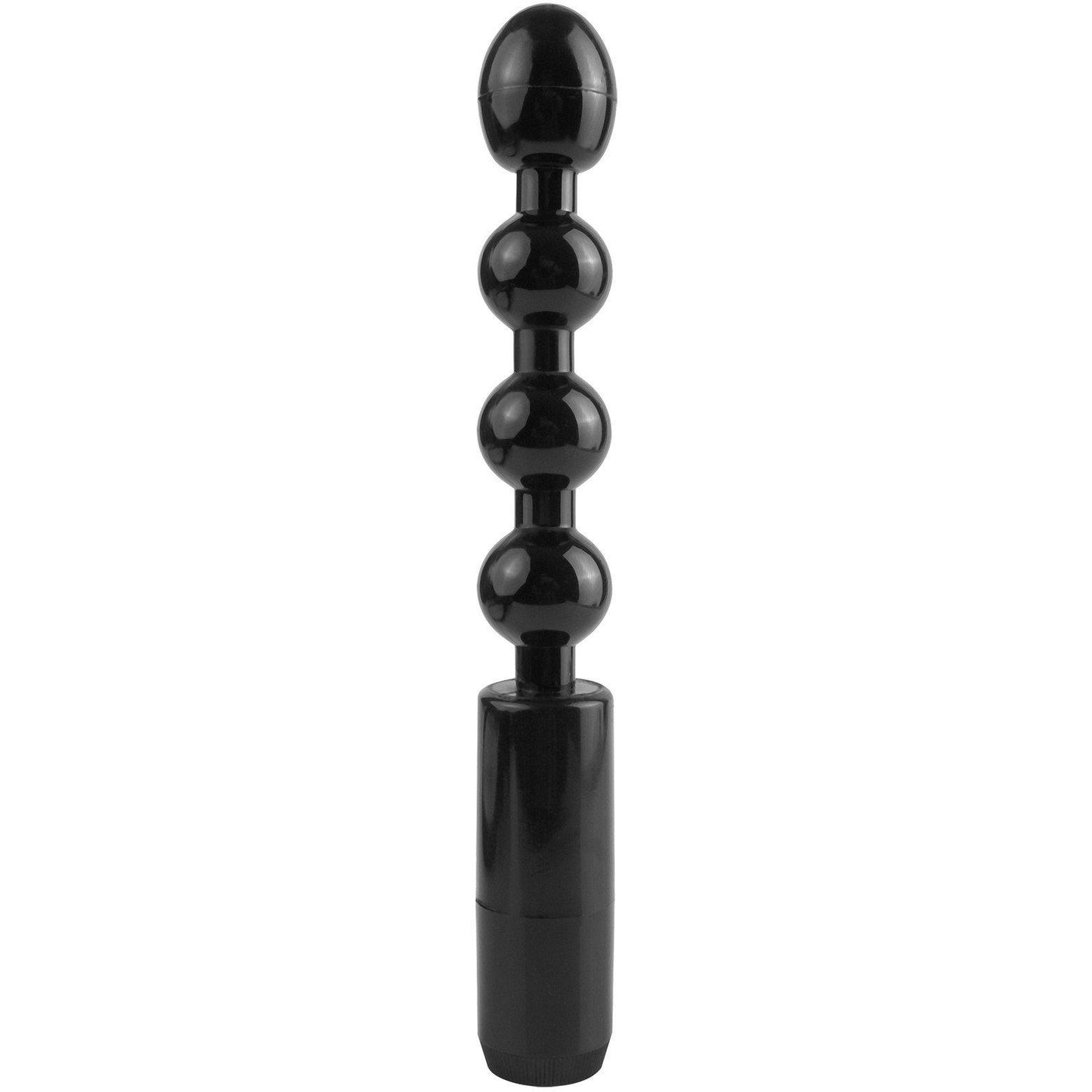 The Anal Fantasy Collection Beginners Power Beads by Pipedream is a vertical product with a base and a shaft of progressively larger spheres, ideal for beginners in anal exploration.