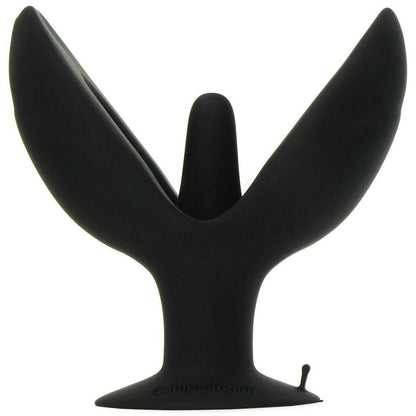 Introducing the Anal Fantasy Collection Mega Insta Gaper by Adams Toy Box, an elite silicone toy with large curved petals and a central stem. It stands elegantly on a flat base, making it a stylish addition to any collection.