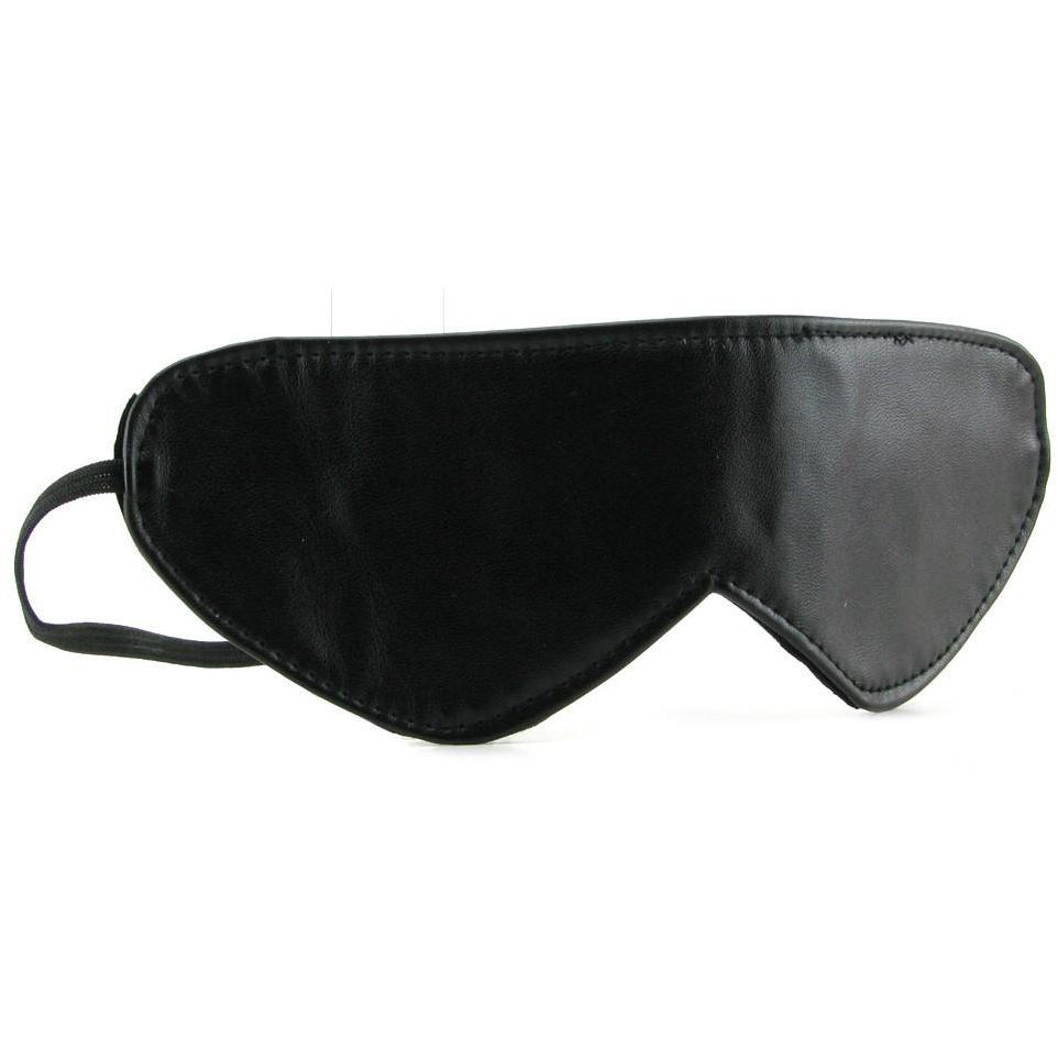 Set against a plain white background, the Fetish Fantasy Limited Edition Love Mask features sleek black leather with an elastic strap for comfort. Ideal for sensory deprivation, this stylish mask elevates intimate moments.