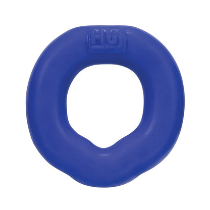 The Hunky Junk Fit Ergo C Ring, from the Hunky Junk brand, is a blue oval rubber toy featuring a branded logo. It has a smooth ring shape, ideal for pets to play with and chew on.
