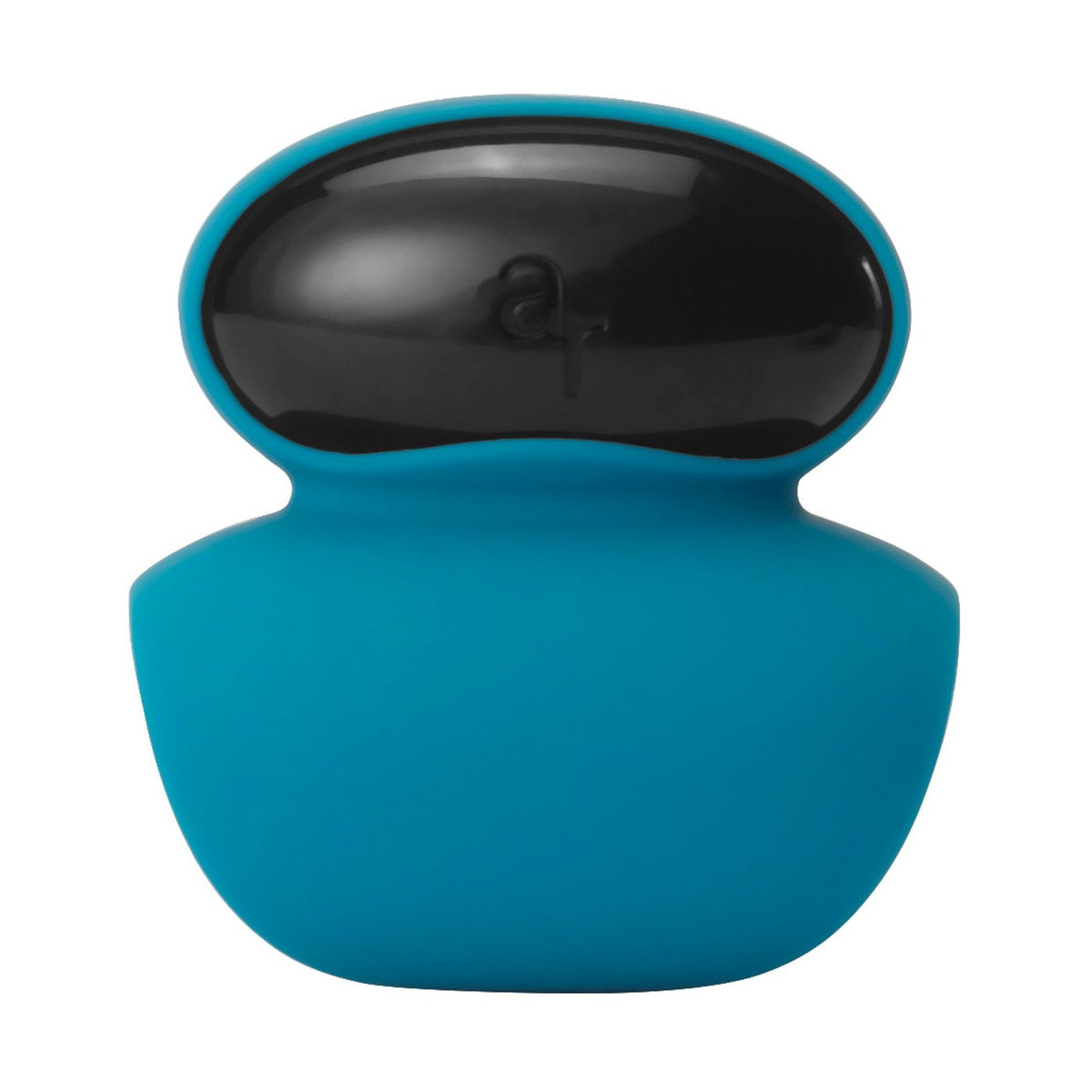 The Lamourose Diamonds Leo by Adams Toy Box is a small, blue and black gentlemans stimulator with a rounded top and wider base. It features vibrating modes, a glossy black top, and a matte blue body for discreet male stimulation.