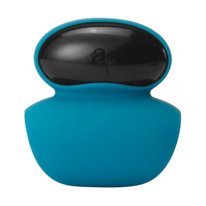 The Lamourose Diamonds Leo by Adams Toy Box is a small, blue and black gentlemans stimulator with a rounded top and wider base. It features vibrating modes, a glossy black top, and a matte blue body for discreet male stimulation.
