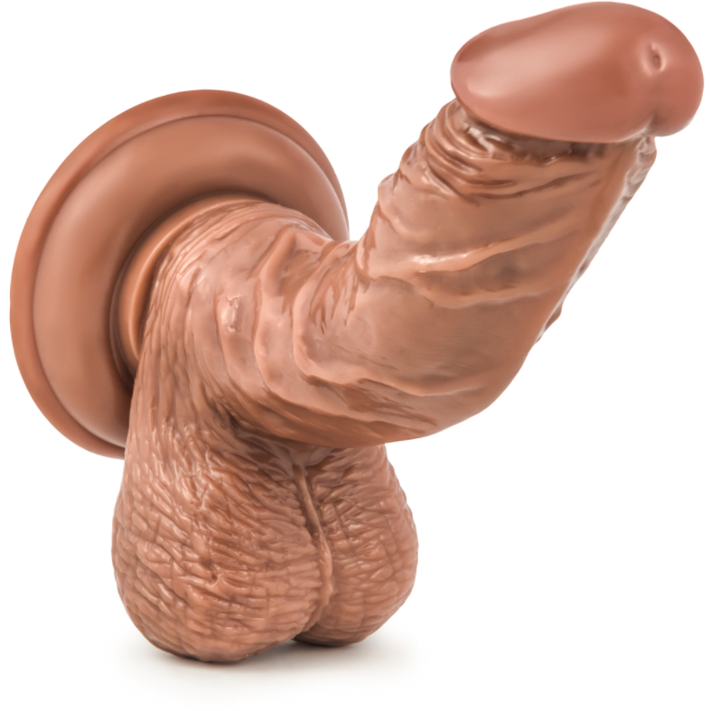 The Loverboy 5.8 Papito by Loverboy is a realistic brown silicone dildo with a textured surface and strong suction cup base, designed to resemble a human phallus and provide P-spot stimulation for enhanced pleasure.