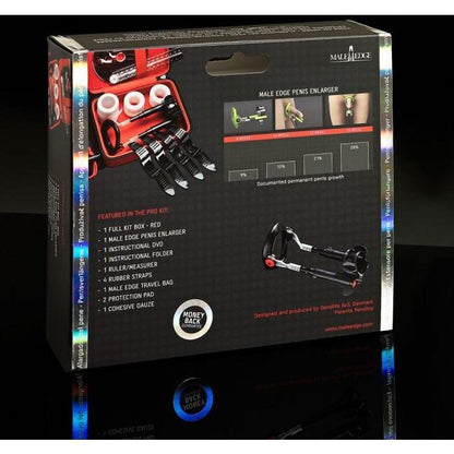 The Male Edge Pro Penis Enlarger Kit by Male Edge presents a modern enlarging system. It uses advanced traction technology and includes images, graphs, an instructional DVD, measuring device, comfort pad, and other components for a complete experience.