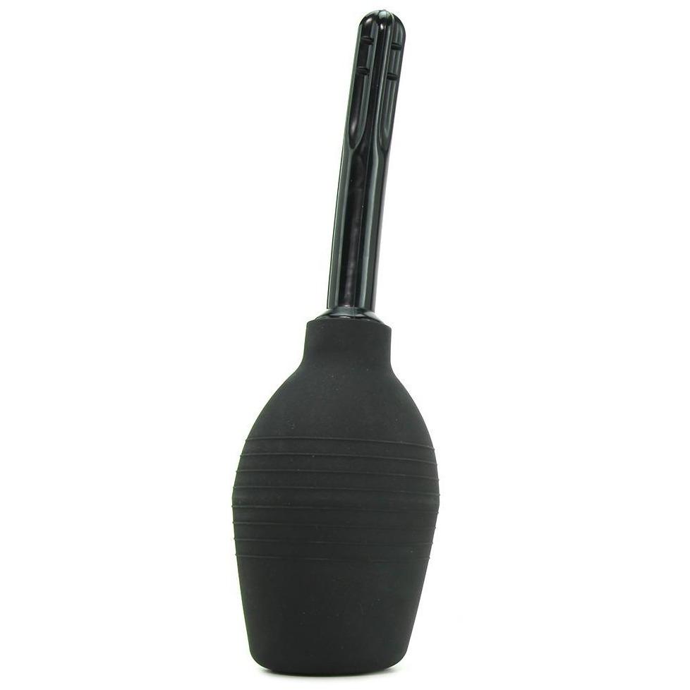 The NS Novelties Renegade Body Cleanser is a black rubber bulb with a smooth, perforated nozzle, ideal as a blower or duster for cleaning. Its phthalate-free for safe and effective use.