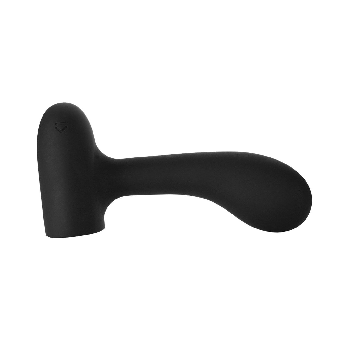 The Ooh by Je Joue Large Butt Plug from Je Joue features a black, ergonomic handle with a smooth rounded design, body-safe material, and compatibility with a large motor, showcased on a plain white background.