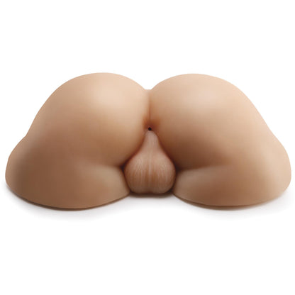 The Pipedream Extreme Fuck My Tight Ass illustrates a male lower torso model with buttocks, anus, and realistic balls, crafted from silicone and displayed on a plain white background for clarity.