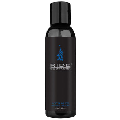 Ride water-based lube in its earlier BodyWorx bottle, 4.2 oz (125 ml)