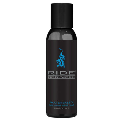 Ride water-based lube in its earlier BodyWorx bottle, 2 oz (60 ml)