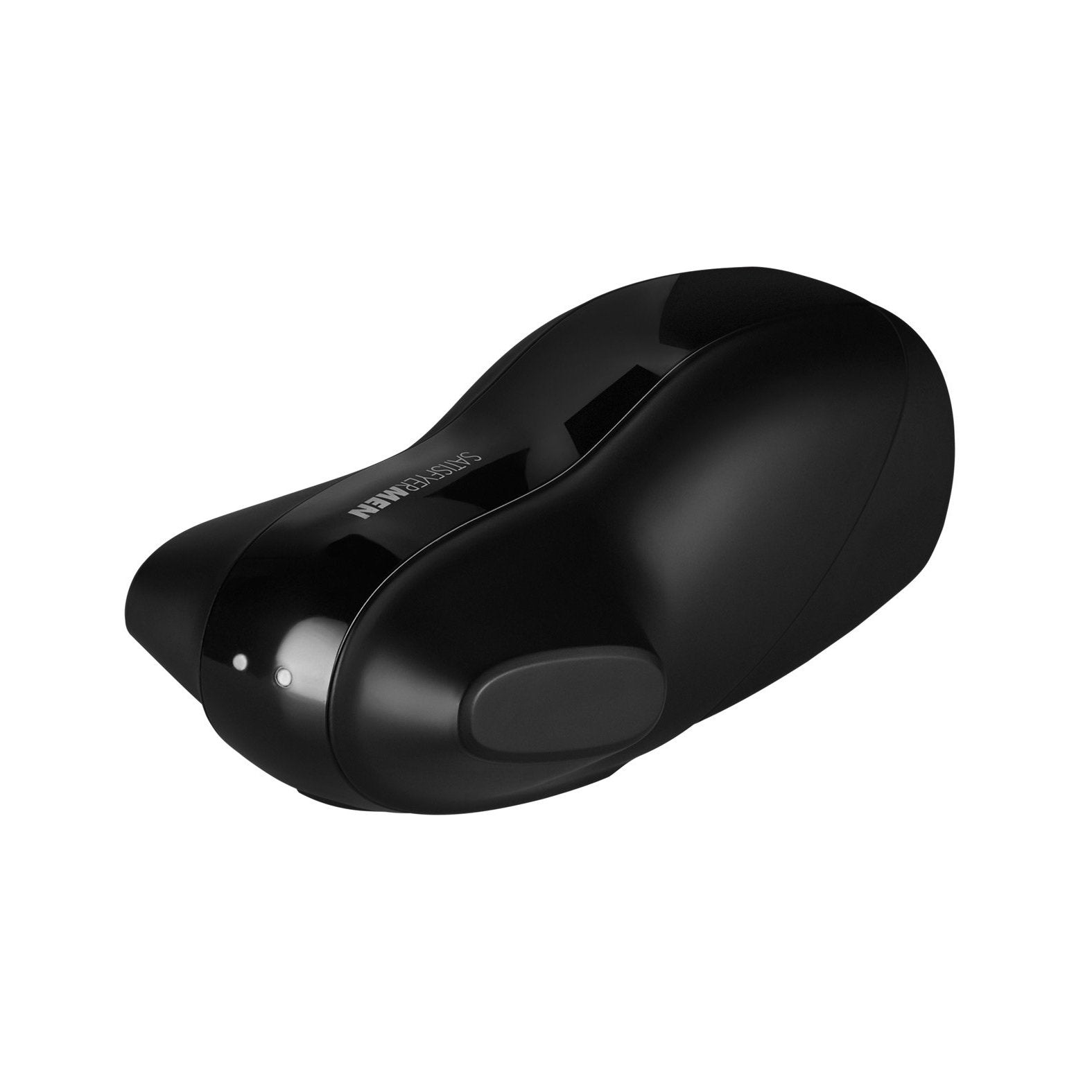 The Satisfyer Men Vibration, by Satisfyer, features a sleek black ergonomic design with a smooth curved shape and discreet power button. Ideal for personal use, it offers customizable vibration programs to enhance your relaxation experience.